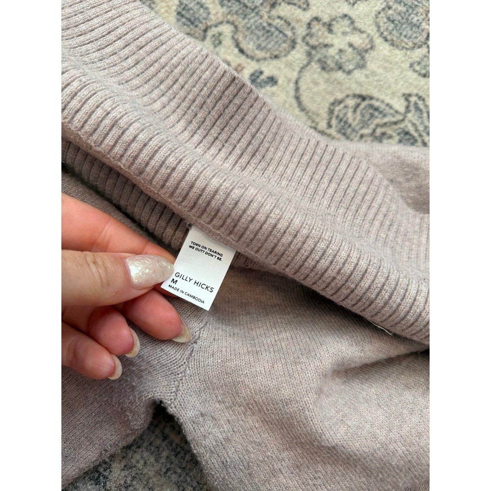 Gilly Hicks Knit Pants Foldover Waist Tan Marled - Picture 3 of 3